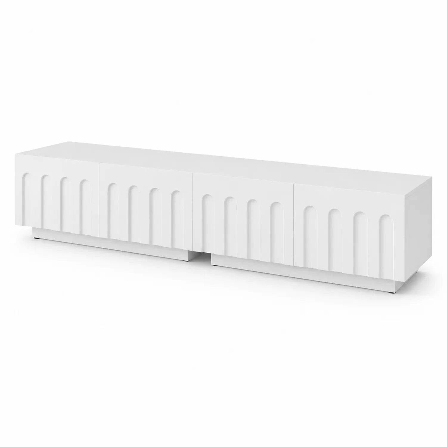 Mobile TV in Legno MDF 180x40x45 cm Bianco