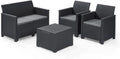 Set Salotto da Giardino Keter Emma in Grafite