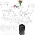 Set Bistro KESSER® 3 pezzi: Tavolo e Sedie Pieghevoli per Balcone e Giardino con Copertura