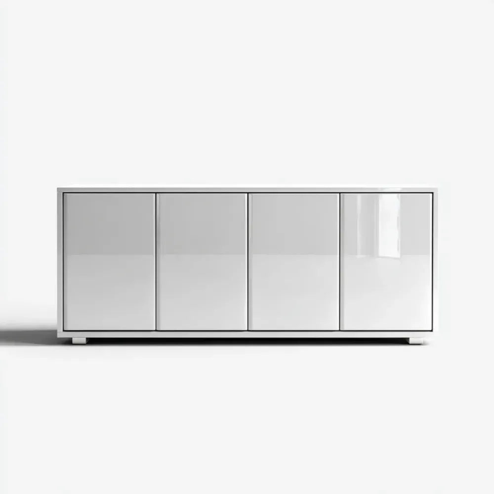 Sideboard High Gloss White 160x40x80 cm - Modern Design