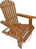 Sedia Relax Pieghevole in Legno di Acacia per Giardino e Terrazza