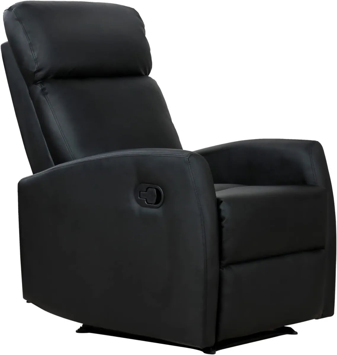 Poltrona Relax Reclinabile Ergonomica in Pelle PU Nera