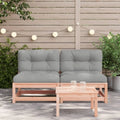 Set da giardino modulare 2 pz con cuscini senza braccioli
