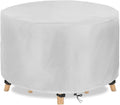 Copertura Rotonda Impermeabile 600D per Mobili da Giardino Anti-UV 220x100cm