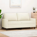 Divano da Giardino 2 Posti in Velluto Crema, 140 cm, Homgoday Arredo Esterno