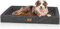 Lettino ortopedico per cani Austin in ecopelle, XXL 120x100 cm, colore nero