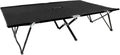 Lettino da Campeggio Portatile Doppio 193x125x40cm fino 240kg, Pieghevole in Poliestere Nero