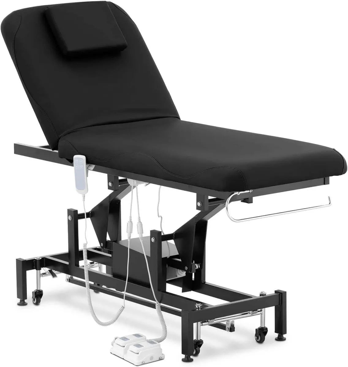 Lettino da Massaggio a 2 Motori, 200 kg, Nero - Physa Lyon Black_PH