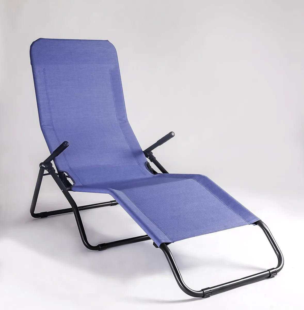 Lettino Reclinabile Pasha Blu Melange GREENBEE di Stiliac