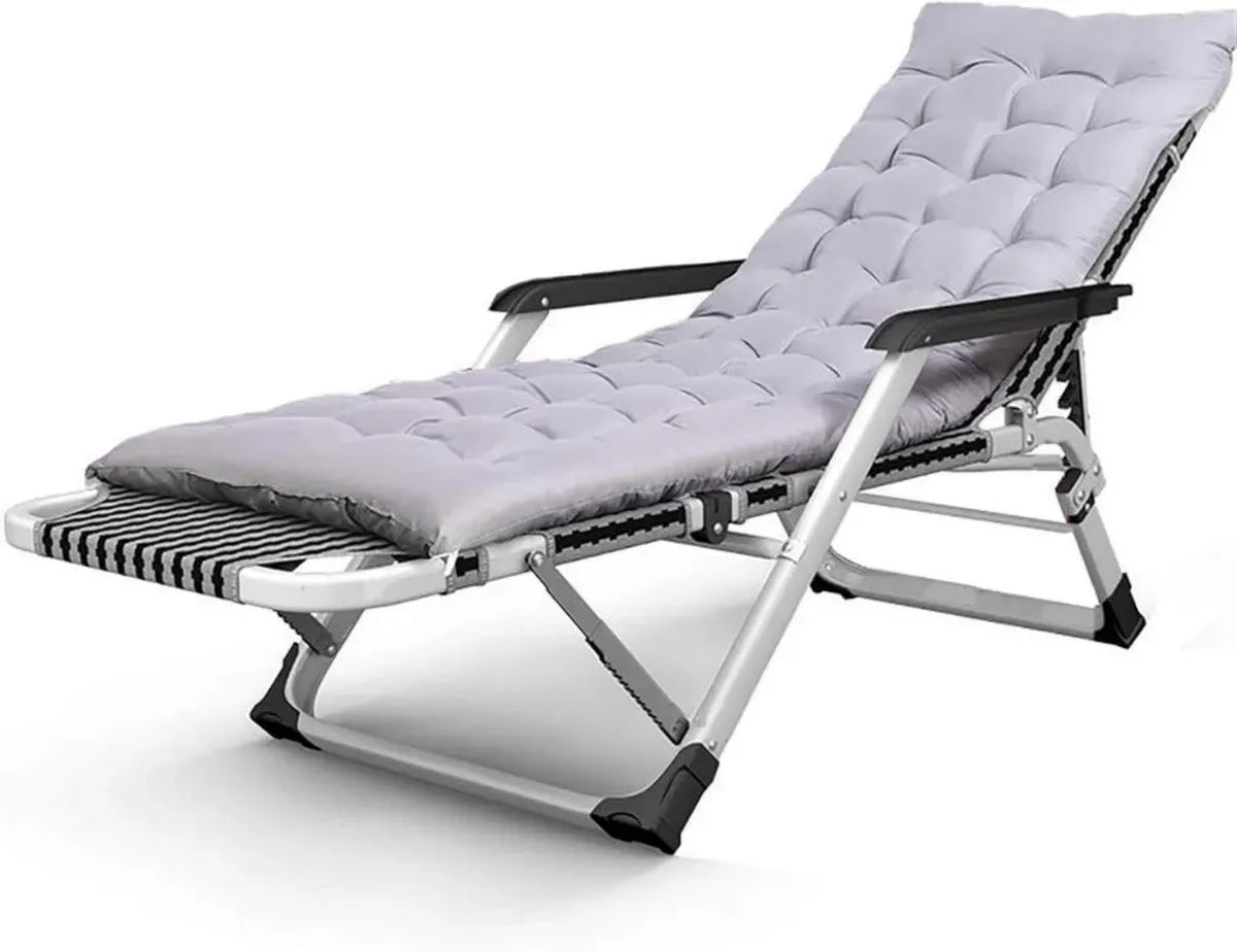 Sedia a Sdraio Pieghevole Leggera da Giardino, Reclinabile e Portatile, Resistente Fino a 200 kg