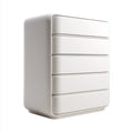Modern White Chest of Drawers 80x50x120 cm - 5-Drawer Design